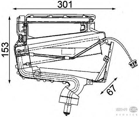 Испаритель, кондиционер BEHR HELLA SERVICE 8FZ 351 315-031