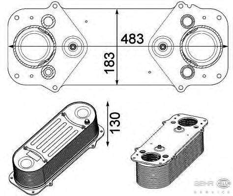 Интеркулер BEHR HELLA SERVICE 8ML376750521