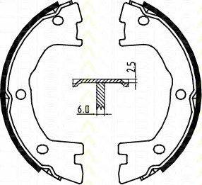 Комплект тормозных колодок, стояночная тормозная система TRISCAN 8100 15025