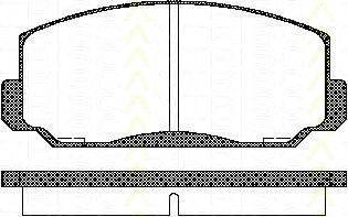 Комплект тормозных колодок, дисковый тормоз TRISCAN 811040022