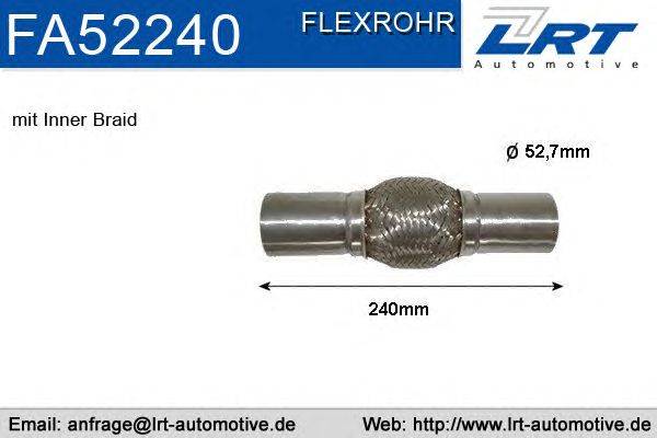 Гофрированная труба, выхлопная система LRT FA52240