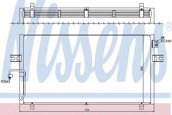 Конденсатор, кондиционер NISSENS 94499