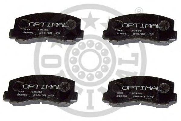 Комплект тормозных колодок, дисковый тормоз OPTIMAL 9344