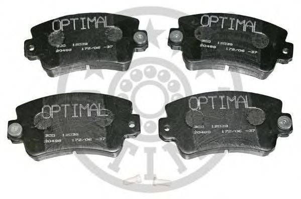 Комплект тормозных колодок, дисковый тормоз OPTIMAL 20489
