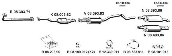 Система выпуска ОГ EBERSPÄCHER 082303