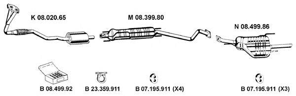 Система выпуска ОГ EBERSPÄCHER 082451
