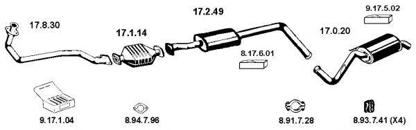Система выпуска ОГ EBERSPÄCHER 132119