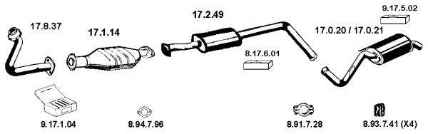 Система выпуска ОГ EBERSPÄCHER 132072