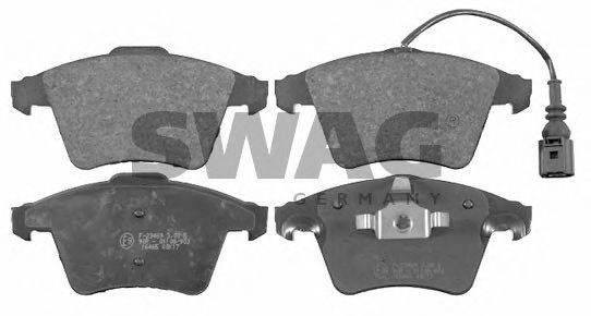 Комплект тормозных колодок, дисковый тормоз SWAG 30916465