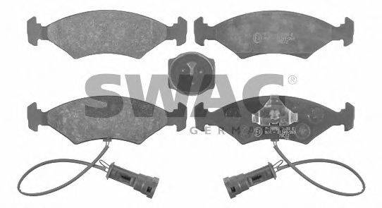 Комплект тормозных колодок, дисковый тормоз SWAG 20640