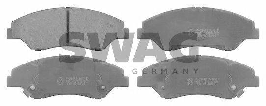 Комплект тормозных колодок, дисковый тормоз SWAG 23443