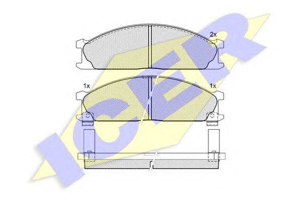 Комплект тормозных колодок, дисковый тормоз JURID 572373B