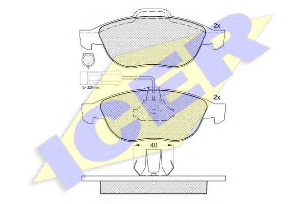 Комплект тормозных колодок, дисковый тормоз MAGNETI MARELLI BP1020