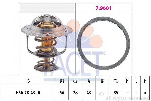 Термостат, охлаждающая жидкость FACET 78687