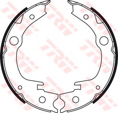 Комплект тормозных колодок, стояночная тормозная система TRW GS8709