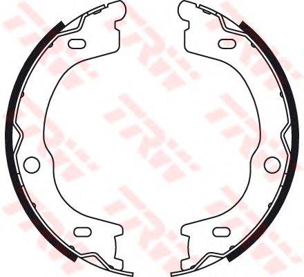 Комплект тормозных колодок, стояночная тормозная система TRW GS8784