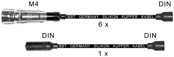 Комплект проводов зажигания BBT ZK443