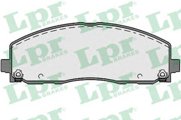 Комплект тормозных колодок, дисковый тормоз LPR 05P1759