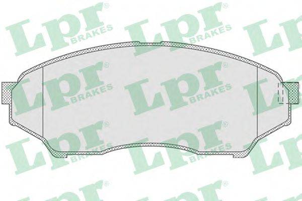 Комплект тормозных колодок, дисковый тормоз LPR 23487