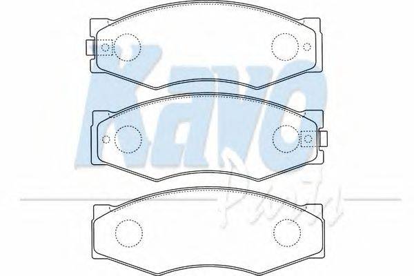 Комплект тормозных колодок, дисковый тормоз KAVO PARTS BP6506