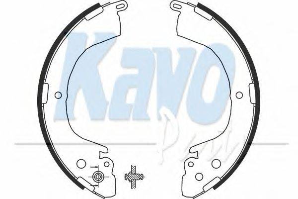 Комплект тормозных колодок KAVO PARTS BS-6411