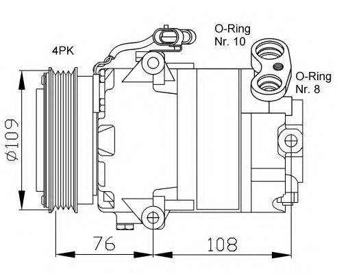 Компрессор, кондиционер NRF 32081G