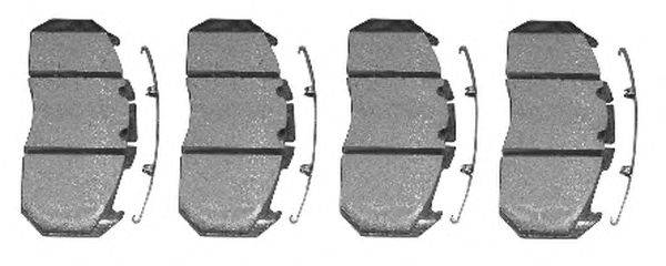 Комплект тормозных колодок, дисковый тормоз TRUCKTEC AUTOMOTIVE 0535027