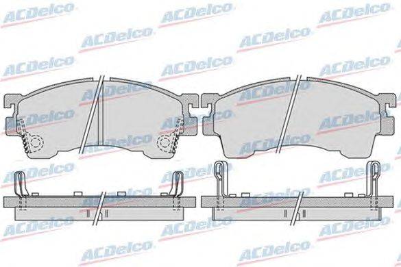 Комплект тормозных колодок, дисковый тормоз ACDelco AC0581017D