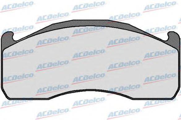 Комплект тормозных колодок, дисковый тормоз ACDelco AC0581685D