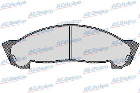 Комплект тормозных колодок, дисковый тормоз ACDelco AC0581750D