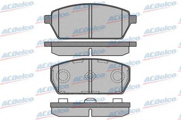 Комплект тормозных колодок, дисковый тормоз ACDelco AC058936D