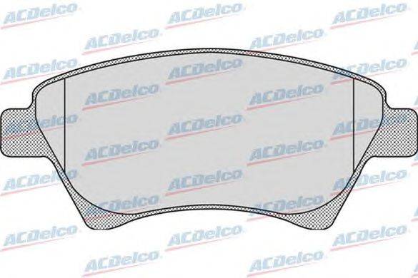 Комплект тормозных колодок, дисковый тормоз ACDelco AC606181D