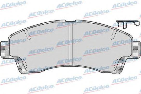 Комплект тормозных колодок, дисковый тормоз ACDelco AC969081D