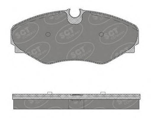 Комплект тормозных колодок, дисковый тормоз SCT Germany SP 495