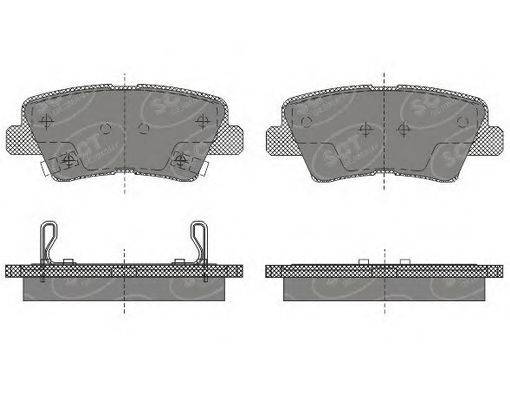 Комплект тормозных колодок, дисковый тормоз SCT Germany SP 629