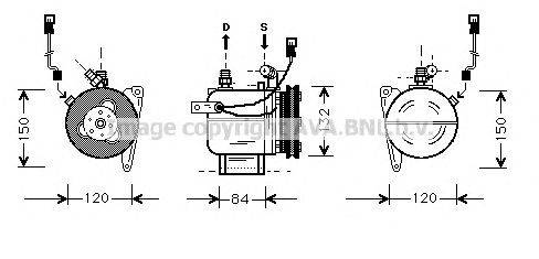 Компрессор, кондиционер AVA QUALITY COOLING BWK049