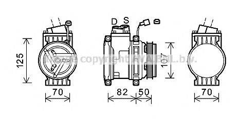 Компрессор, кондиционер AVA QUALITY COOLING CTK041