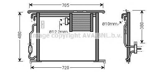 Конденсатор, кондиционер AVA QUALITY COOLING MS5467