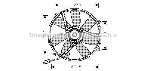 Вентилятор, охлаждение двигателя AVA QUALITY COOLING MS7512