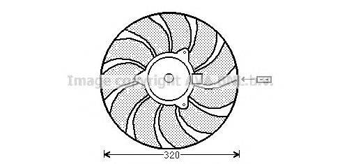 Вентилятор, охлаждение двигателя AVA QUALITY COOLING OL7540