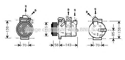 Компрессор, кондиционер AVA QUALITY COOLING OLAK357