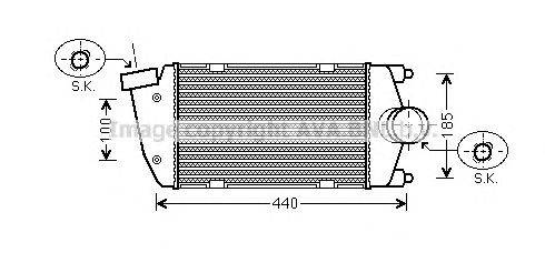 Интеркулер AVA QUALITY COOLING PR4058