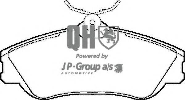 Комплект тормозных колодок, дисковый тормоз JP GROUP BP1145