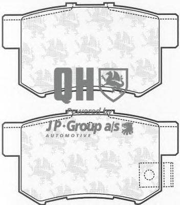 Комплект тормозных колодок, дисковый тормоз JP GROUP BP1181