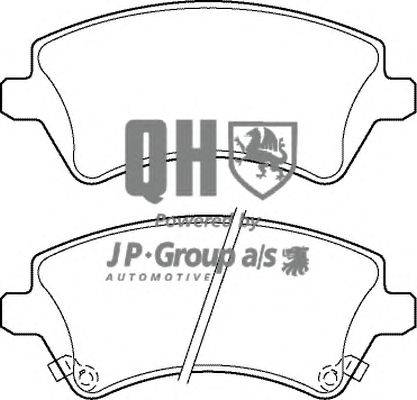 Комплект тормозных колодок, дисковый тормоз JP GROUP BP1347