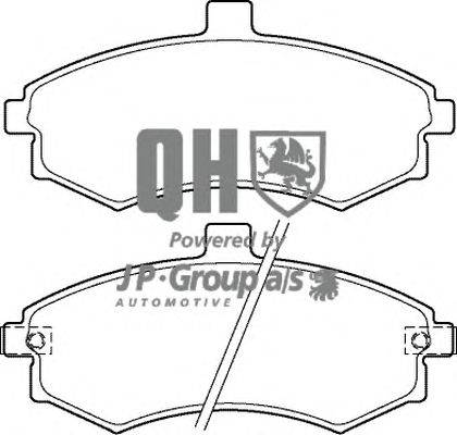 Комплект тормозных колодок, дисковый тормоз JP GROUP BP1374