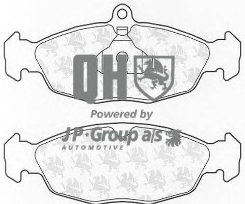 Комплект тормозных колодок, дисковый тормоз JP GROUP BP523