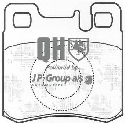 Комплект тормозных колодок, дисковый тормоз JP GROUP BP730