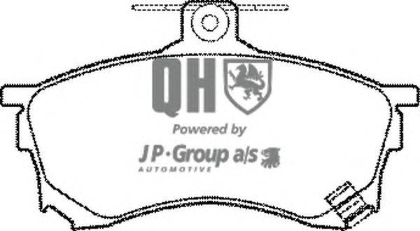 Комплект тормозных колодок, дисковый тормоз JP GROUP BP960