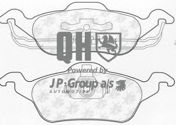 Комплект тормозных колодок, дисковый тормоз JP GROUP BP992